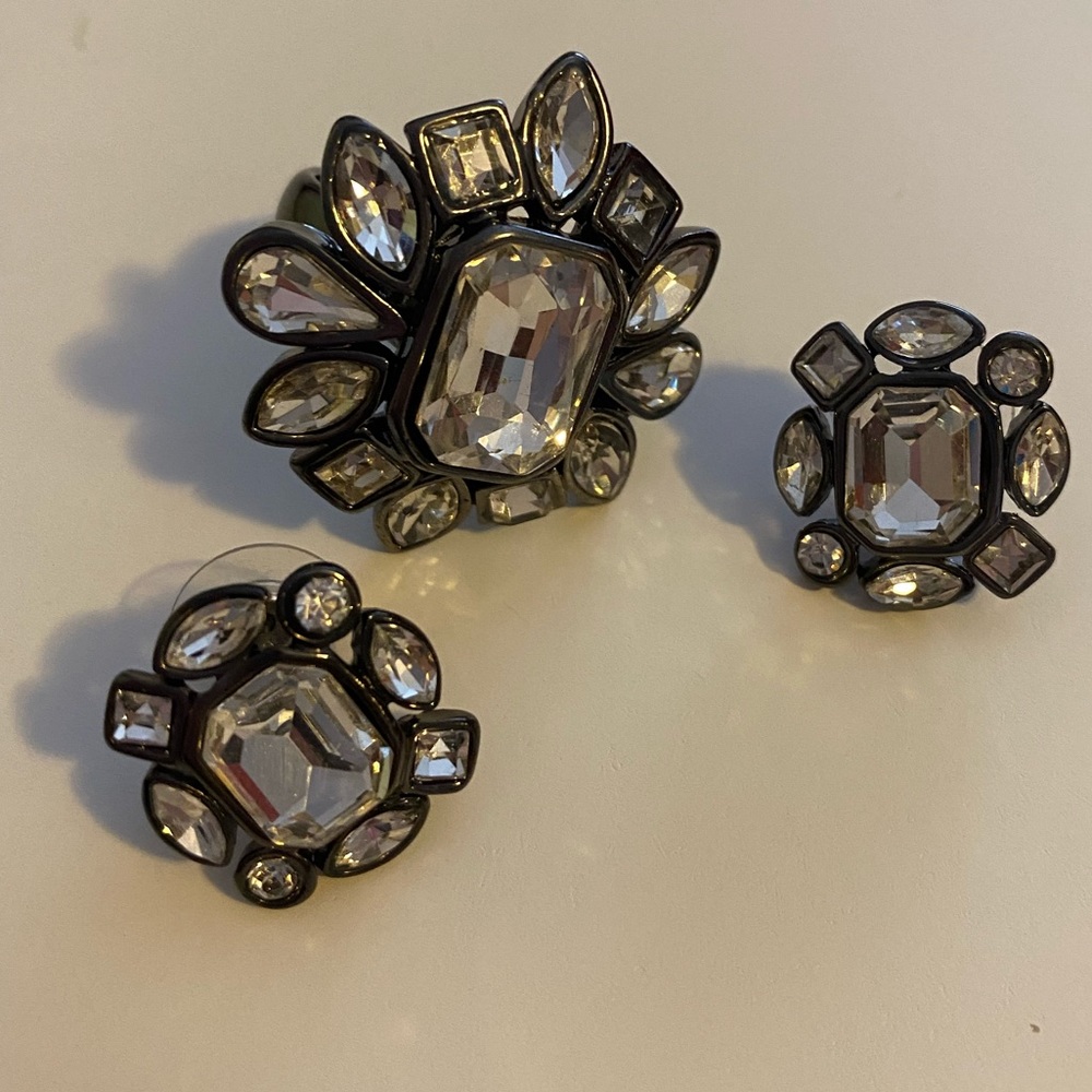 WHBM Earring and Ring set
